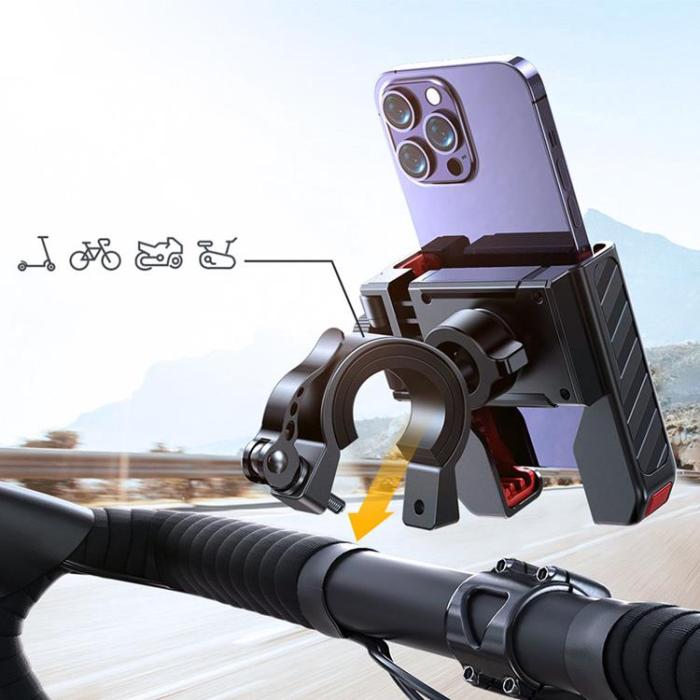 Joyroom - Joyroom Mobilhållare För Cykel Motorcykel Skotrar - Svart
