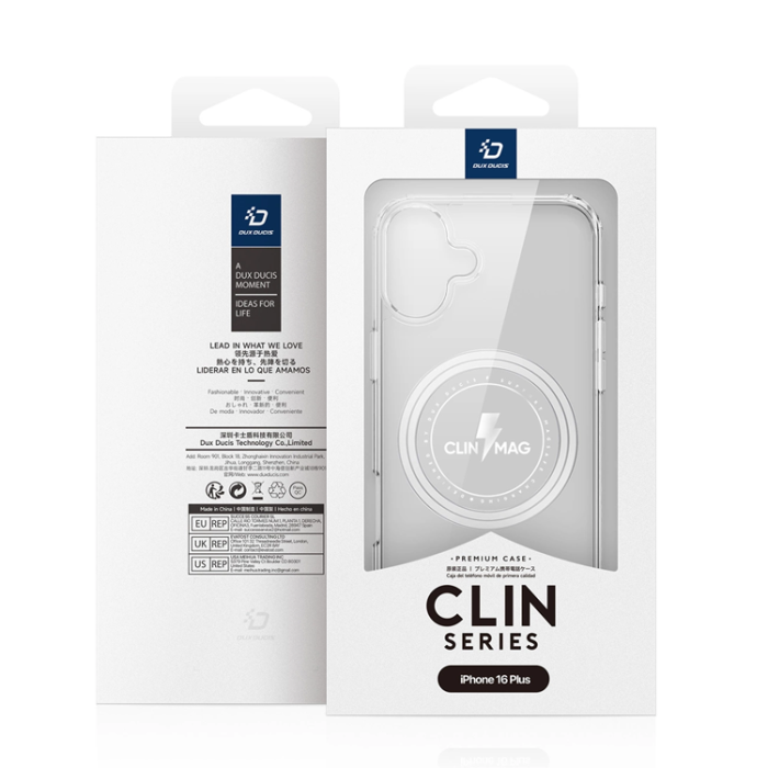 Dux Ducis - Dux Ducis iPhone 16 Plus Mobilskal Magsafe Clin - Transparent