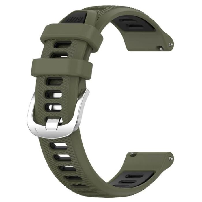Taltech - Galaxy Watch 6 44mm Armband - Militärgrön/Svart
