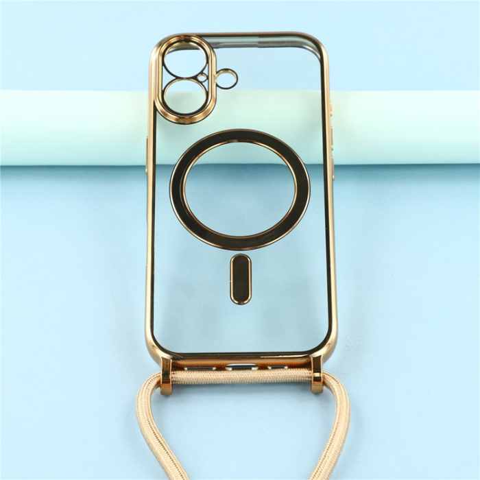 A-One Brand - iPhone 17 Mobilskal MagSafe Electroplating Edge TPU - Guld