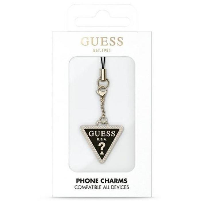 Guess - Guess Mobilrem Triangle Diamond Charm med Rhinestones