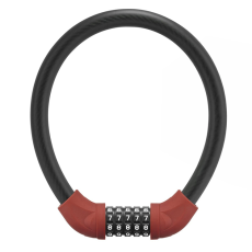 Rockbros - Rockbros Cykell&aring;s med 5-siffrig kod St&aring;lvajer 85 cm RKS870-BK - R&ouml;d