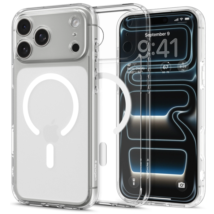 Spigen - Spigen iPhone 17 Pro Mobilskal Magsafe Ultra Hybrid - Frost Vit