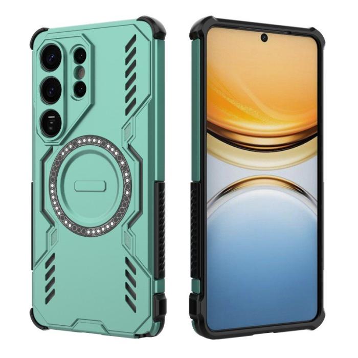 WANLONFENG - WANLONFENG Mobilskal till Samsung Galaxy S26 Ultra PC TPU DJ Series - Grön