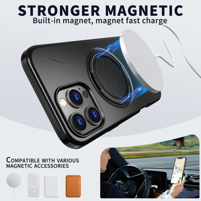 A-One Brand - iPhone 16 Pro Max Mobilskal MagSafe Rotating Kickstand