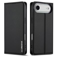 LC.imeeke - LC.IMEEKE iPhone Air Plånboksfodral PU Läder - Svart