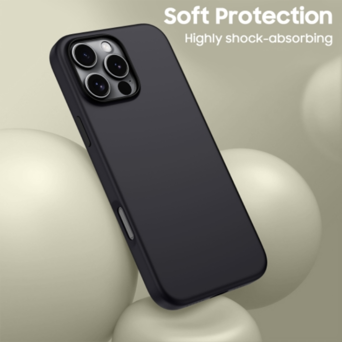 Tech-Protect - Tech-Protect iPhone 16 Pro Mobilskal Magsafe Silikon - Svart