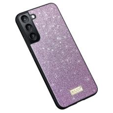 SULADA - SULADA Mobilskal till Galaxy S25 PU L&auml;der + PC + TPU Glittrig Lila