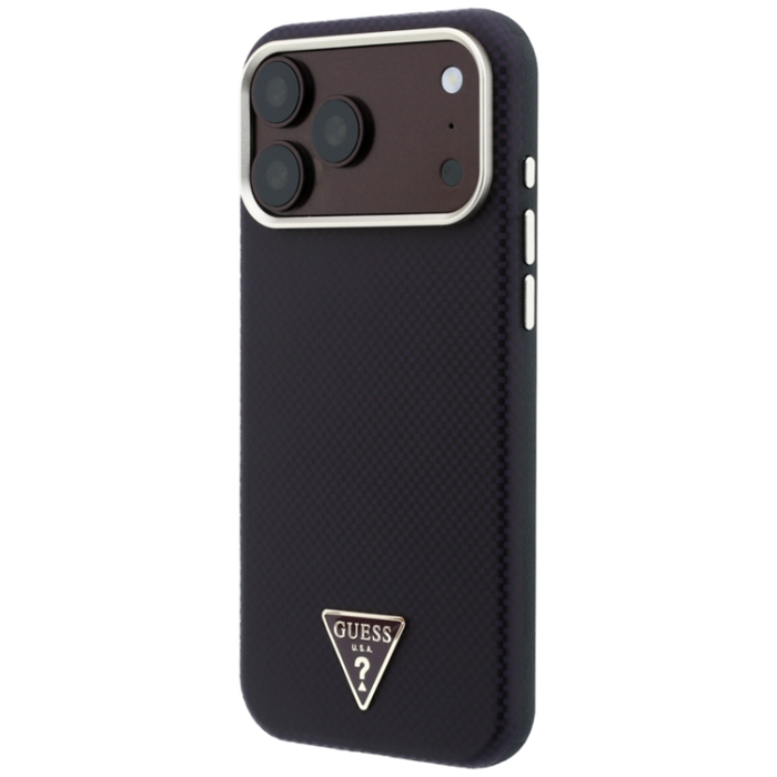 Guess - Guess Mobilskal För iPhone 18 Pro Max/17 Pro Max Magsafe Kevlar Triangle Logo