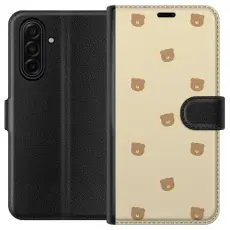 Gustaf - Pl&aring;nboksfodral till Samsung Galaxy A17 5G med Bj&ouml;rnm&ouml;nster
