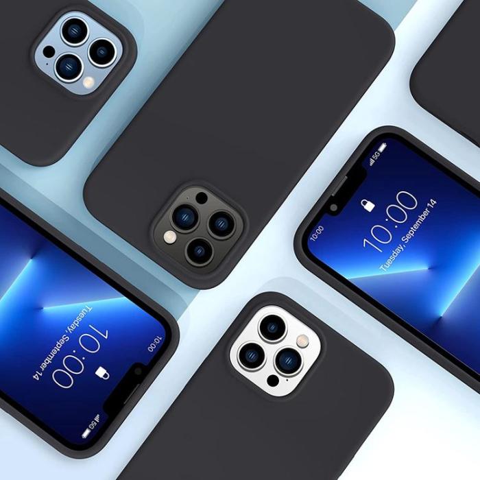 OEM - Liquid Silicone Skal iPhone 13 Pro Max - Sky Blå