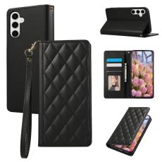 OEM - Pl&aring;nboksfodral f&ouml;r Samsung Galaxy S26 Konstl&auml;der RFID - Svart