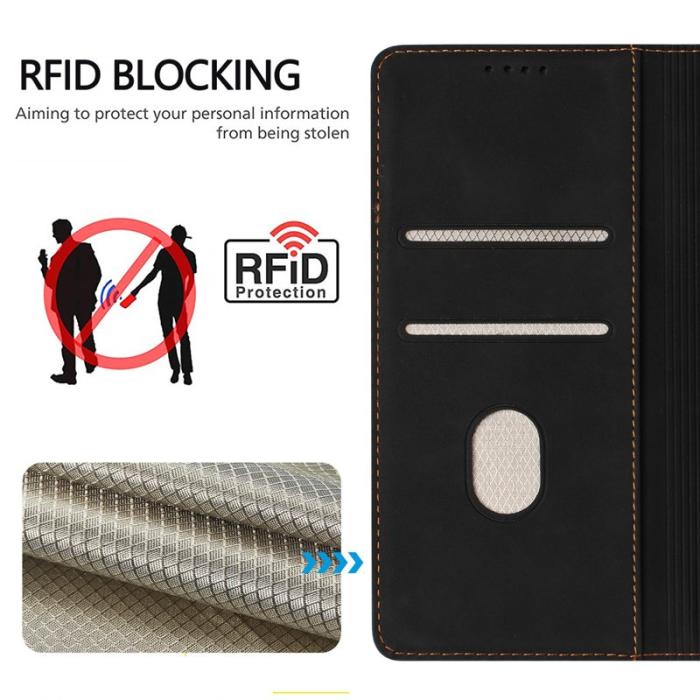 OEM - Plånboksfodral för Samsung Galaxy S26 Konstläder RFID - Svart