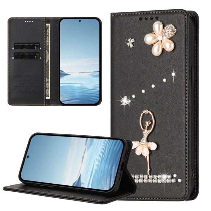 OEM - Plånboksfodral för Samsung Galaxy S26 Konstläder RFID - Svart