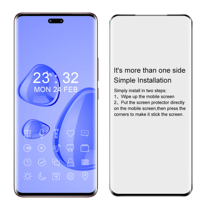 Imak - IMAK Xiaomi 13 Lite Härdat Glas Skärmskydd 3D - Svart