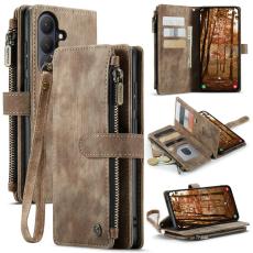 Caseme - CaseMe Mobilfodral f&ouml;r Samsung Galaxy S26 Flera kortfack Konstl&auml;der - Brun