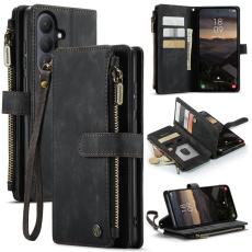 Caseme - CaseMe Mobilfodral f&ouml;r Samsung Galaxy S26 Flera kortfack Konstl&auml;der - Svart