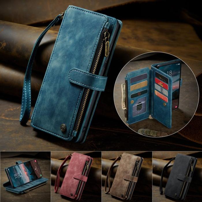 Caseme - CaseMe Mobilfodral för Samsung Galaxy S26 Flera kortfack Konstläder - Blå