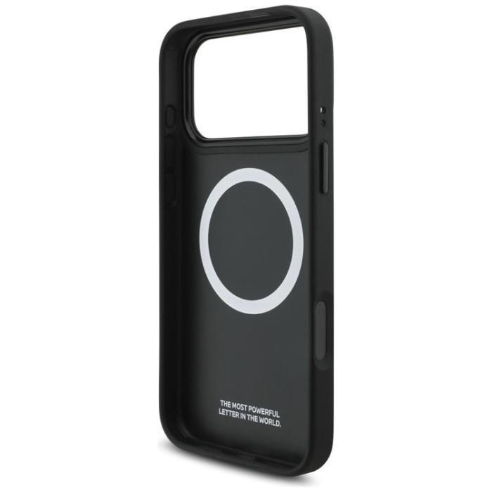 BMW - BMW iPhone 17 Pro Max Mobilskal MagSafe M Perforated Stripe Logo - Marinblå