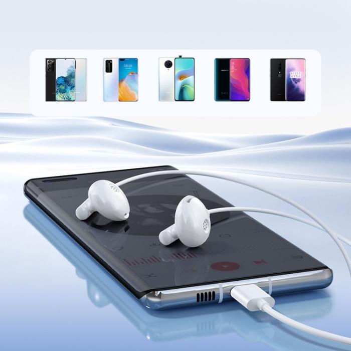 Joyroom - Joyroom In-Ear Hörlurar USB-C - Vit