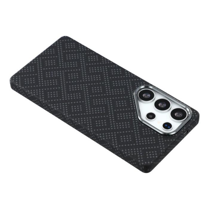 OEM - Mobilskal för Samsung Galaxy S26 Ultra Magnetiskt PC - Geometrisk mönster - Grå