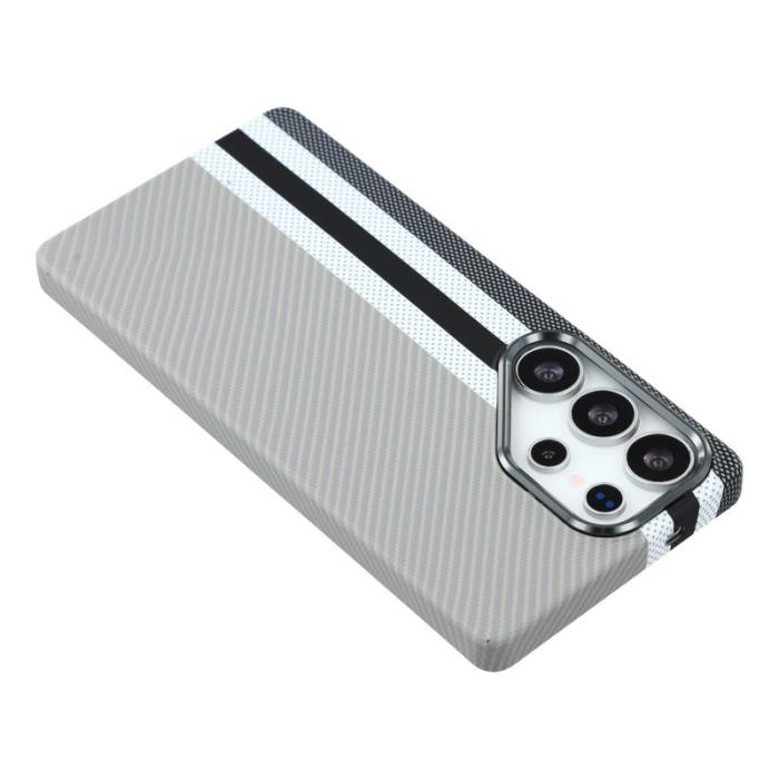OEM - Mobilskal för Samsung Galaxy S26 Ultra Magnetiskt PC - Gråa ränder