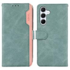 ABEEL - ABEEL Samsung Galaxy A36 5G Pl&aring;nboksfodral Splicing Konstl&auml;der Bl&aring;