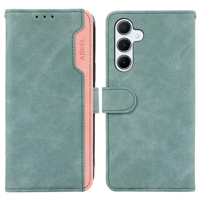 ABEEL - ABEEL Samsung Galaxy A36 5G Plånboksfodral Splicing Konstläder Blå