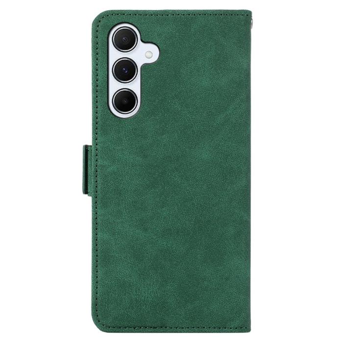 ABEEL - ABEEL Samsung Galaxy S25/S24 Plånboksfodral Konstläder RFID Grön