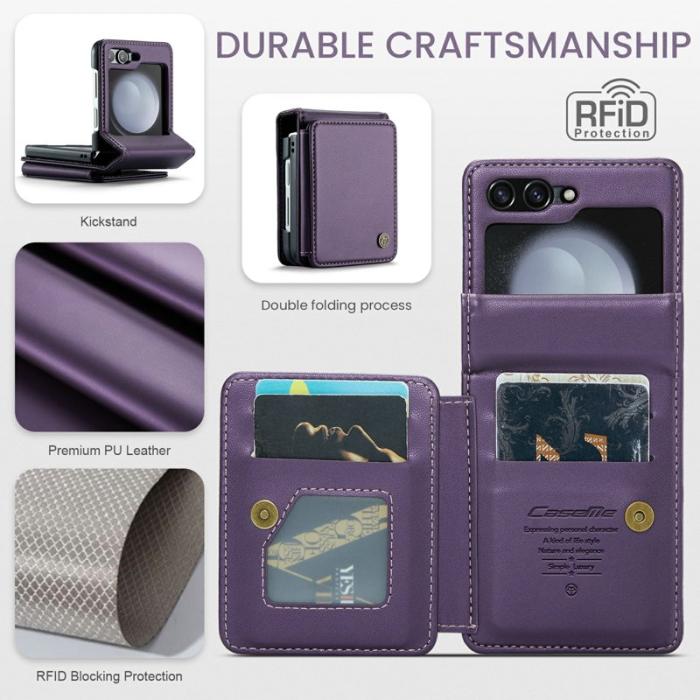 Caseme - CASEME C22 Fodral för Samsung Galaxy Z Flip7 FE 5G - Lila