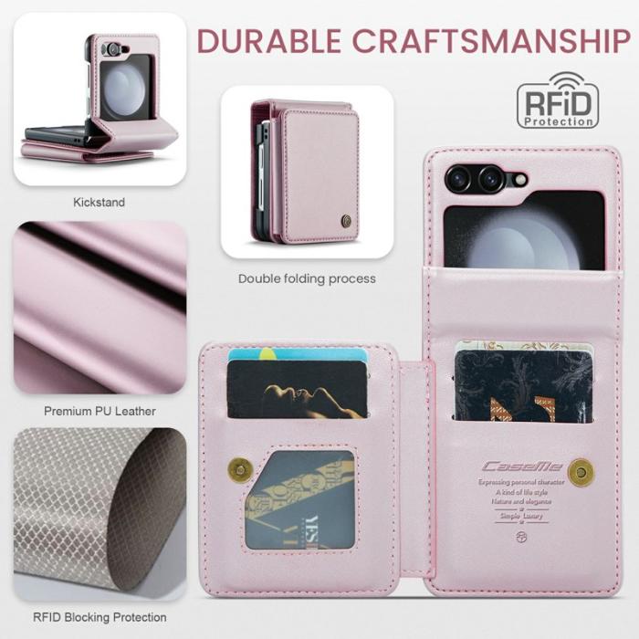 Caseme - CASEME C22 Fodral för Samsung Galaxy Z Flip7 FE 5G - Rosa