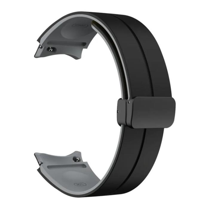 Taltech - Galaxy Watch 6/6 Classic (44/40/47/43mm) Armband - Svart/Grå