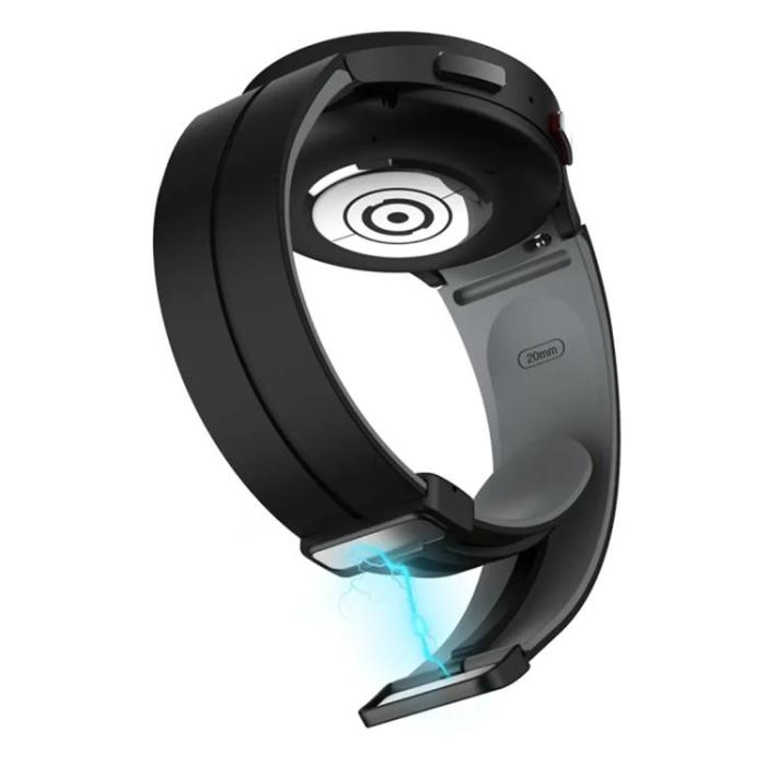 Taltech - Galaxy Watch 6/6 Classic (44/40/47/43mm) Armband - Svart/Grå