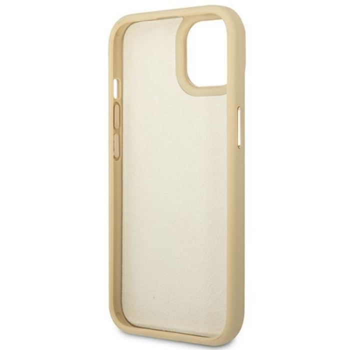 Guess - GUESS iPhone 14 Plus Skal Croco Collection - Guld