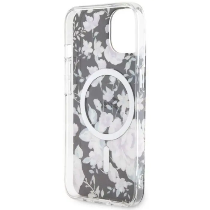 Guess - Guess iPhone 14 Mobilskal MagSafe Flower - Svart