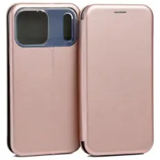 Beline - Beline iPhone 17 Pro Max Pl&aring;nboksfodral Magnetic - Ros&eacute;guld