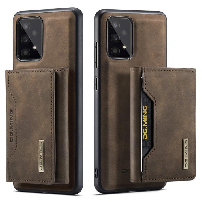 DG.MING - DG.MING M2 Series 2-in-1 Wallet Mobilskal för Samsung Galaxy A53 5G - Brun
