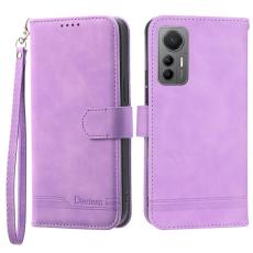 DIERFENG - DIERFENG DF-03 Pl&aring;nboksfodral f&ouml;r Xiaomi 12 Lite 5G Konstl&auml;der - Lila