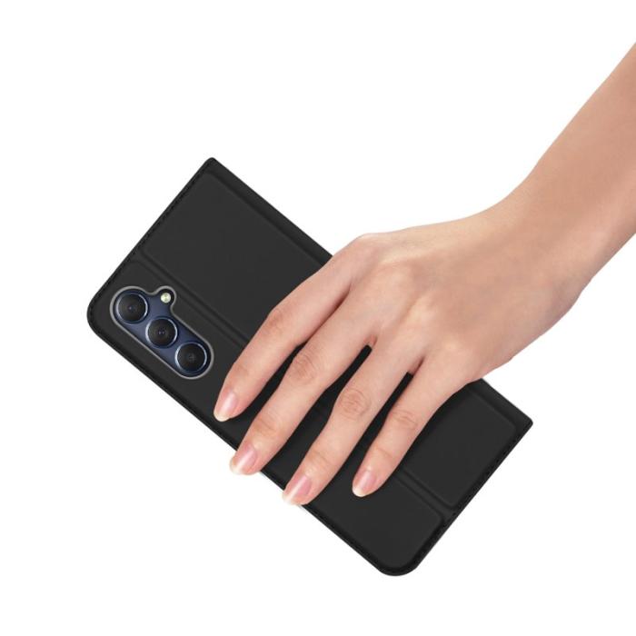 Dux Ducis - DUX DUCIS Skin Pro Samsung Galaxy M54 Plånboksfodral KonstLäder - Svart