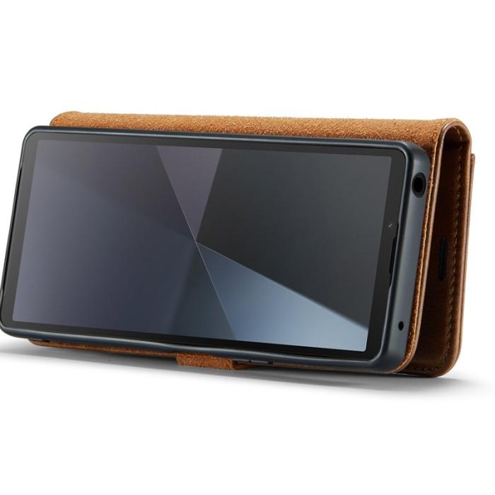 DG.MING - DG.MING Sony Xperia 10 VI Plånboksfodral 2 i 1 Avtagbar Äkta läder - Brun