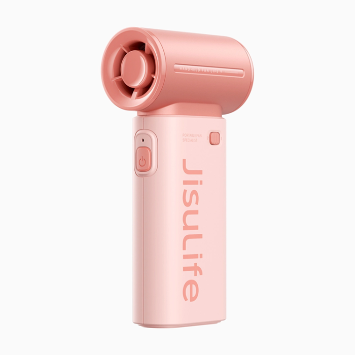Jisulife - Jisulife Bärbar USB Handfläkt 3600 mAh Life9 - Rosa