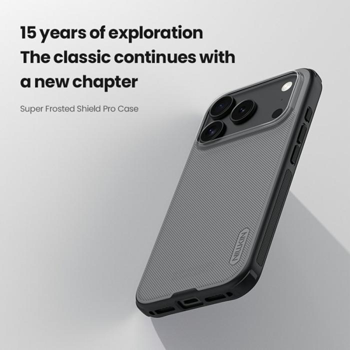 Nillkin - NILLKIN Super Frosted Shield Pro Mobilskal till iPhone 17 Pro Svart