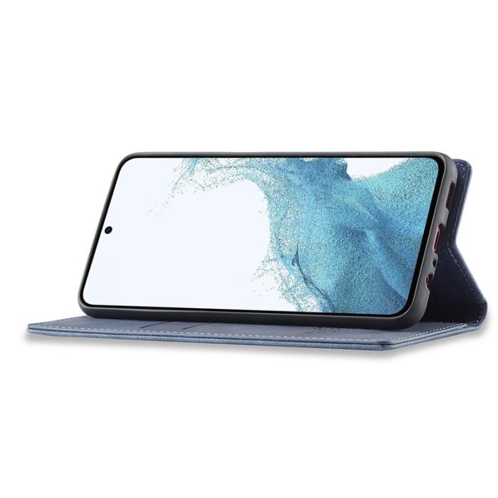 LC.imeeke - LC.IMEEKE Samsung Galaxy A17 Plånboksfodral Konstläder - Blå