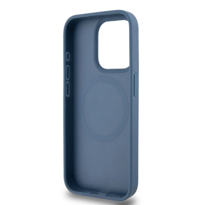 DKNY - DKNY iPhone 15/14/13 Mobilskal Magsafe Läder Pattern Metal Logo