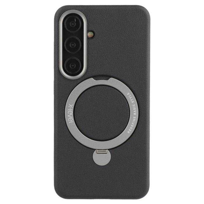 X-Level - X-LEVEL Mobilskal till Samsung Galaxy S25 med Kickstand - Svart