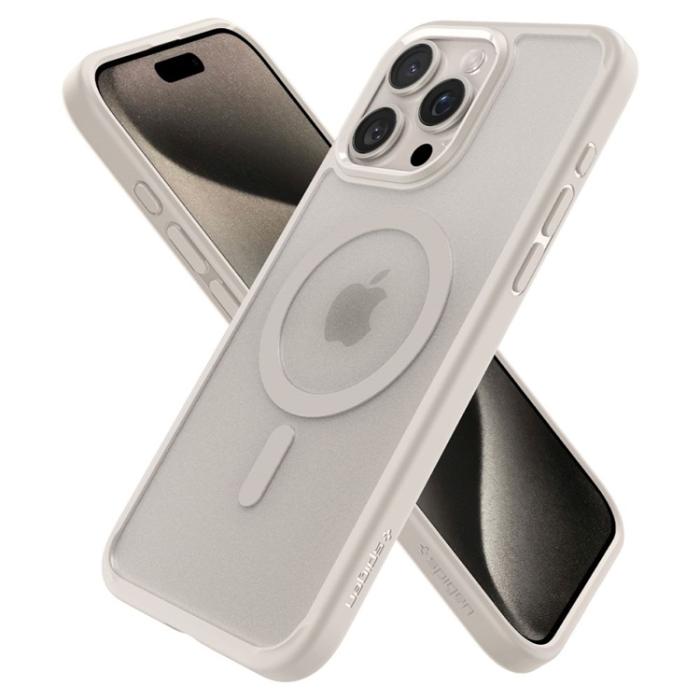 Spigen - Spigen iPhone 15 Pro Mobilskal Magsafe Ultra Hybrid - Titanium