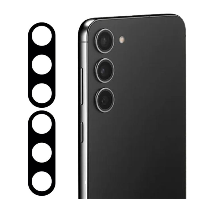 OEM - [2-PACK] Galaxy Z Flold 5 Kameralinsskydd i Härdat glas - Svart
