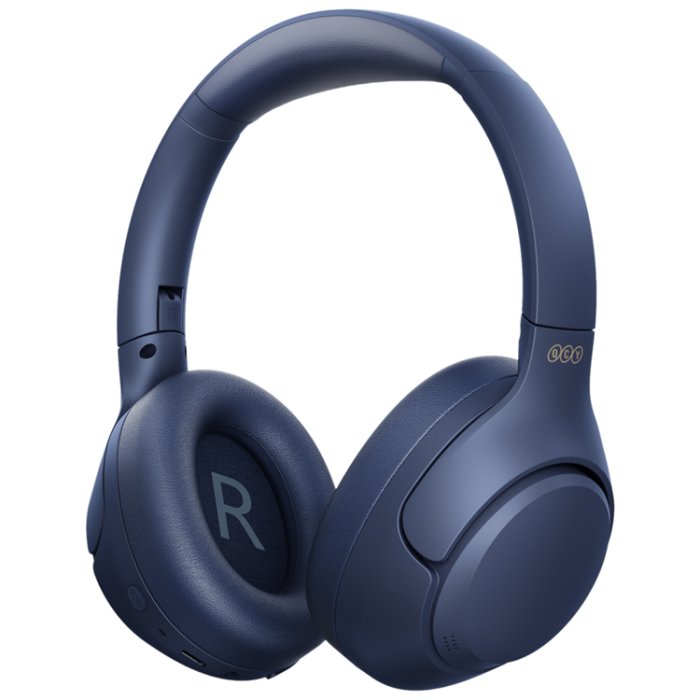 QCY - QCY Trådlös Hörlurar On-Ear H3 med Hi-Res Audio - Blå
