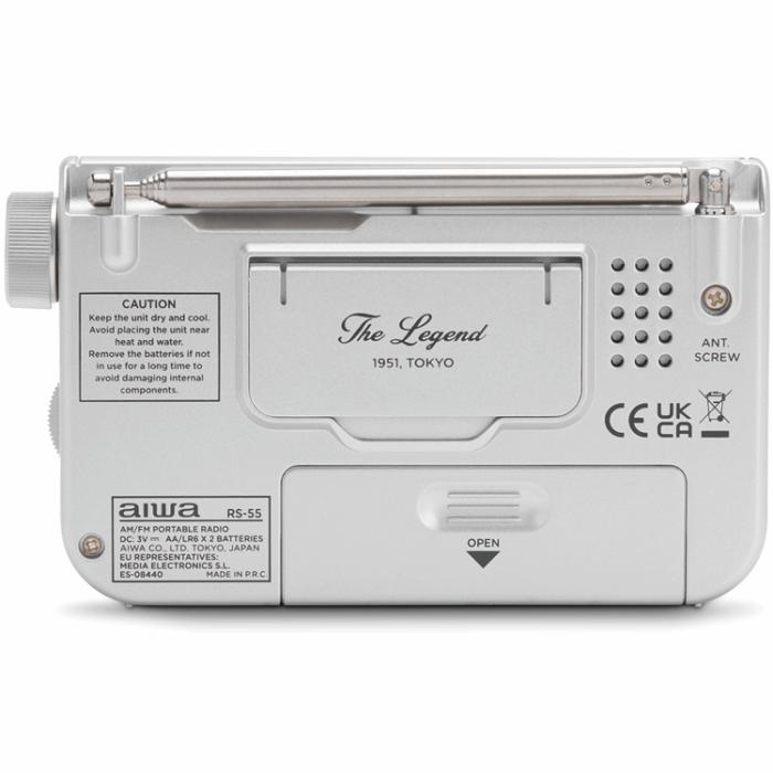 AIWA - AIWA Pocket Radio med FM/MW - Silver