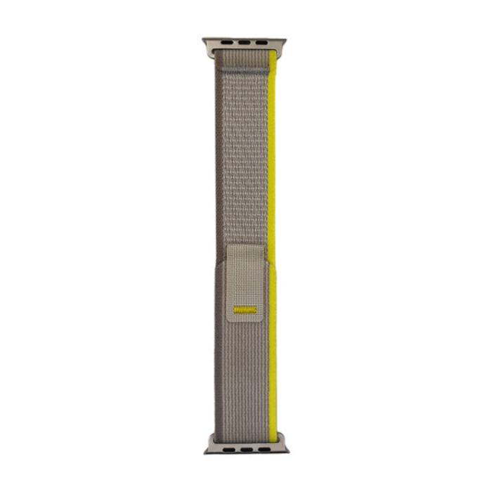 OEM - Apple Watch (42/44/45/49mm) Armband Trail Velcro - Ljusgrå